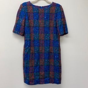 Oscar De La Renta Checkered Dress